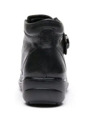 Женские ботинки из мягкой кожи с подкладкой из овчины