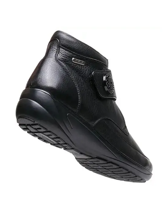 Женские ботинки из мягкой кожи с подкладкой из овчины