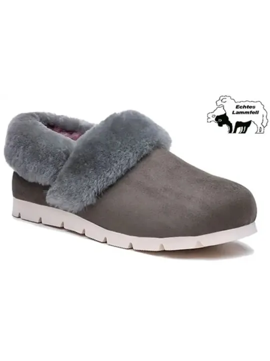 ЖЕНСКИЕ ТАПОЧКИ ИЗ ОВЕЧЬЕЙ КОЖИ