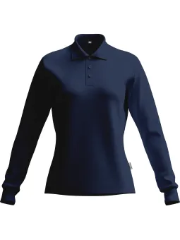 Длиннорукавная рубашка-поло Tencel «iND»  Plus X