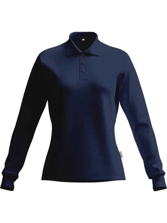 Длиннорукавная рубашка-поло Tencel «iND»  Plus X