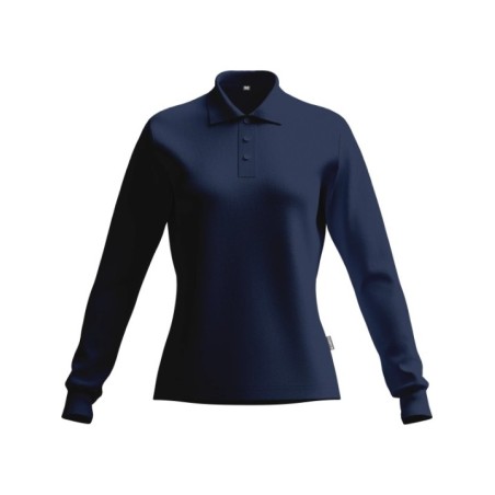 Длиннорукавная рубашка-поло Tencel «iND»  Plus X