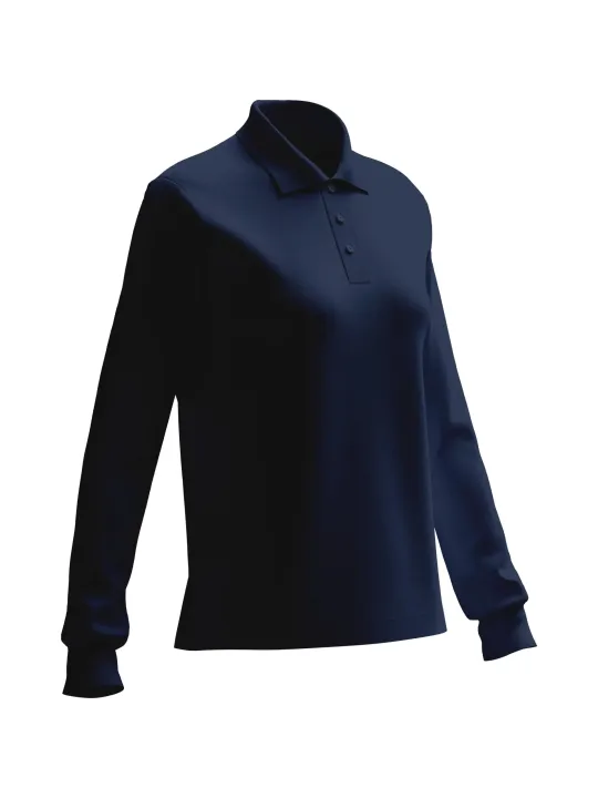 Длиннорукавная рубашка-поло Tencel «iND»  Plus X