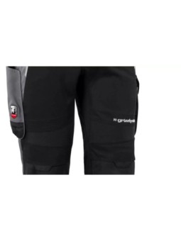 Полукомбинезон Grizzlyskin IRON чёрный/серый