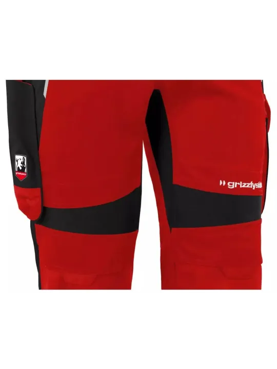 Poolkombinesoon Grizzlyskin IRON punane/must