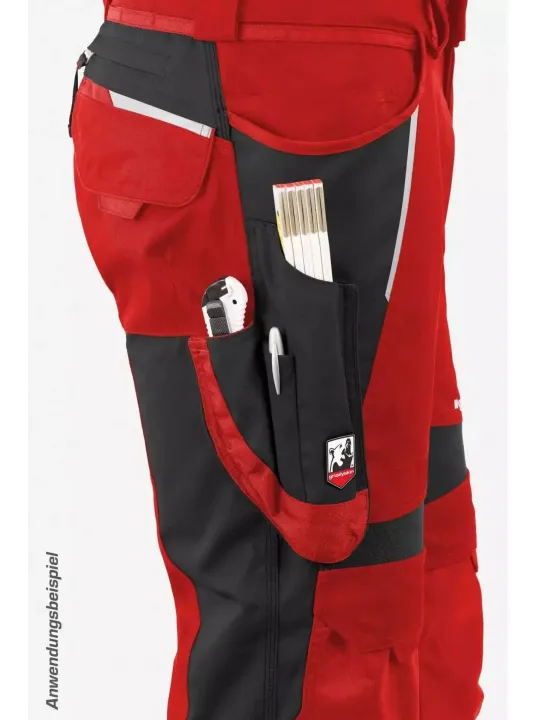 Poolkombinesoon Grizzlyskin IRON punane/must