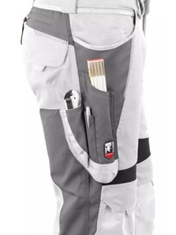 Полукомбинезон Grizzlyskin IRON белый/серый