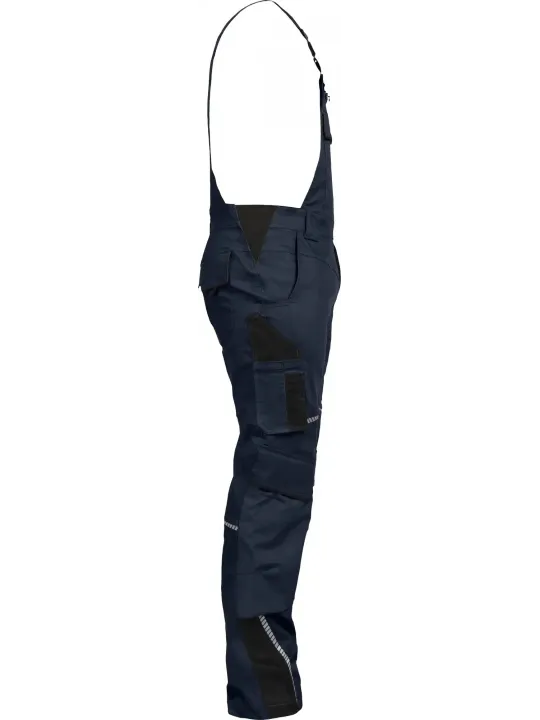 Полукомбинезон синий/черный