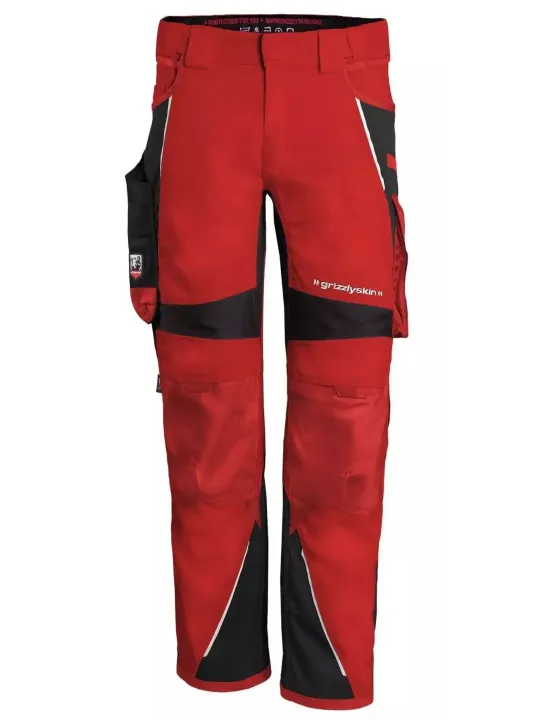 Tööpükste komplekt Grizzlyskin IRON Püksid Grizzlyskin punane/must