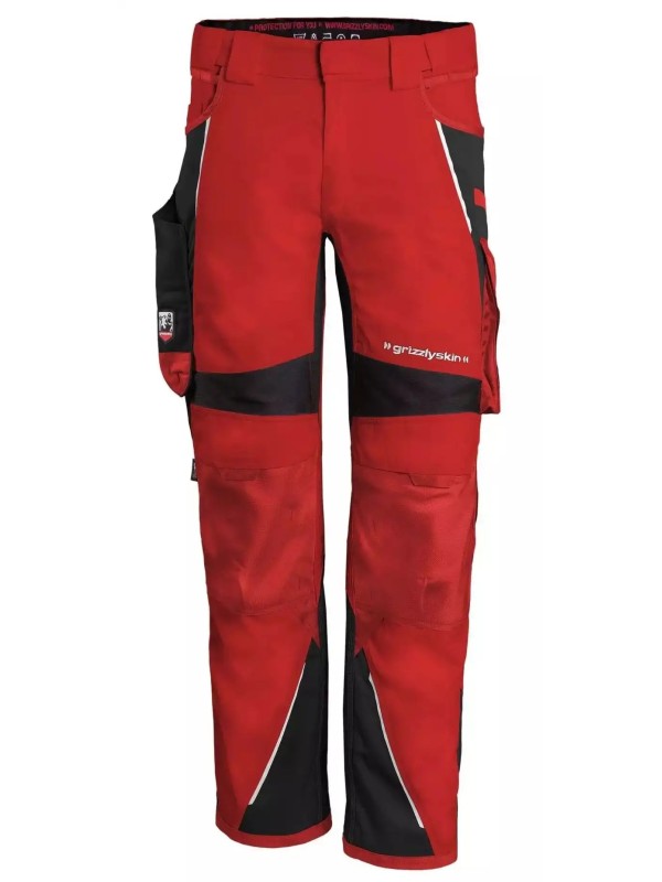 Tööpükste komplekt Grizzlyskin IRON Püksid Grizzlyskin punane/must