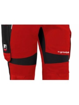 Рабочие брюки Iron Grizzlyskin IRON красный/чёрный