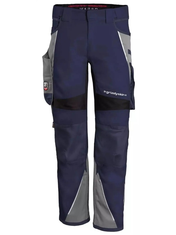 Брюки Grizzlyskin IRON тёмносиний/серый
