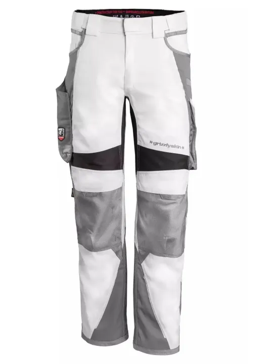 Брюки Grizzlyskin IRON белый/серый