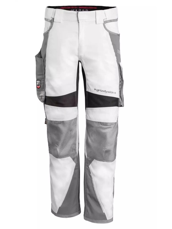 Брюки Grizzlyskin IRON белый/серый