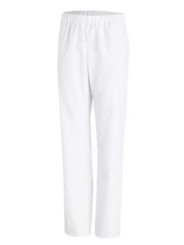 Брюки унисекс на резинке белые
