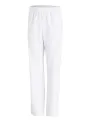Брюки унисекс на резинке белые