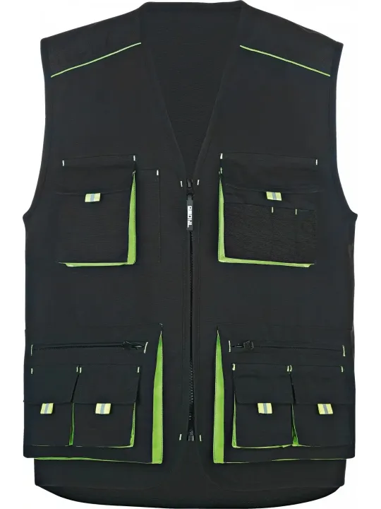 Жилетка Power черный/зеленый
