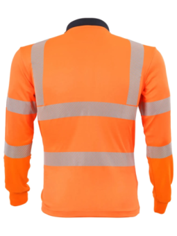 Lyocell pikkade varrukatega polosärk 'Allround warning protection' koos UV-kaitsega