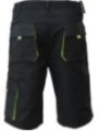Meeste lühikesed püksid must/roheline
